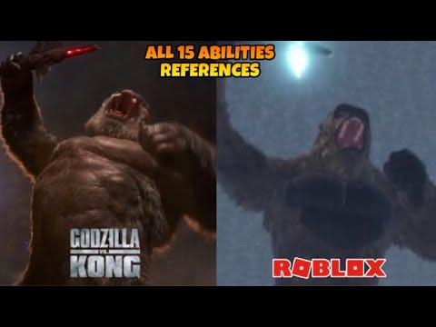 Kong 2021 Movie Vs Kaiju Universe References || All 15 Abilities References || Roblox Kaiju Universe