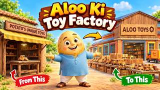 Information Aloo ne Banai Toy Factory 🚗 | Ek Toy Car Se Badi Factory Tak | kids Cartoon Story | Vegetables Crew Guide