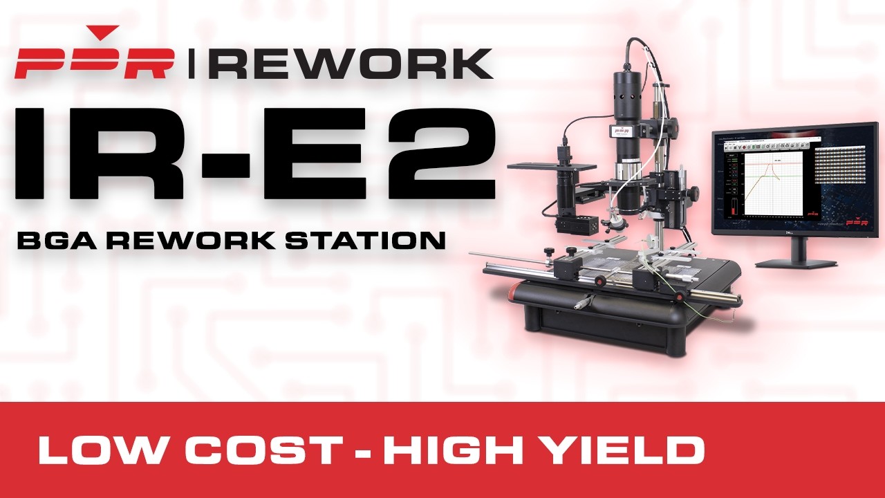 PDR IR-E2 BGA Rework Station - Targeted Focused Infrared Heating - YouTube