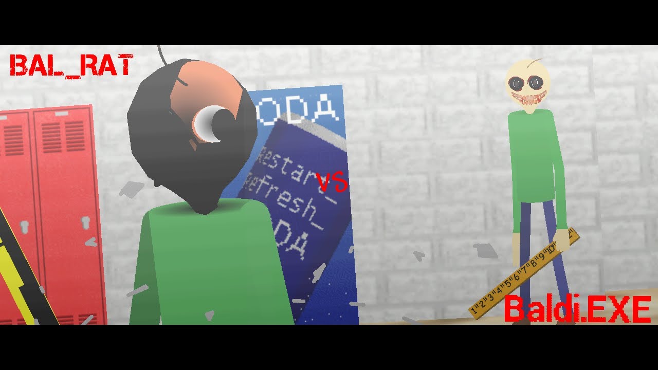 Baldi.EXE vs BAL_RAT BASICS (Stick-Nodes) OG creepypasta vs Baldis ...