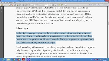 Adaptive Transmission in Cellular Networks Fixed Rate Codes With Power Control Versus Physical Layer