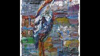 M957 - original oil painting abstract ...