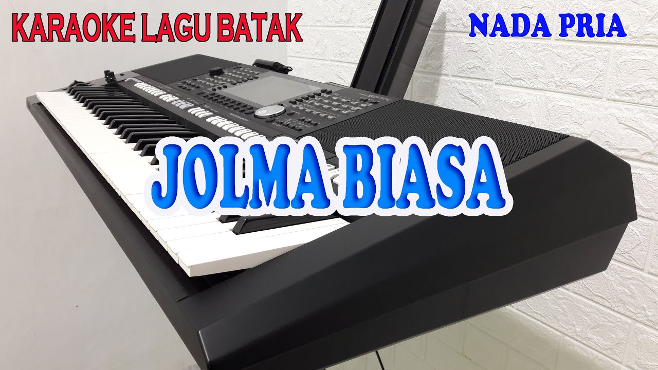 JOLMA BIASA [KARAOKE LAGU BATAK] ARGHADO TRIO ll NADA PRIA G=DO