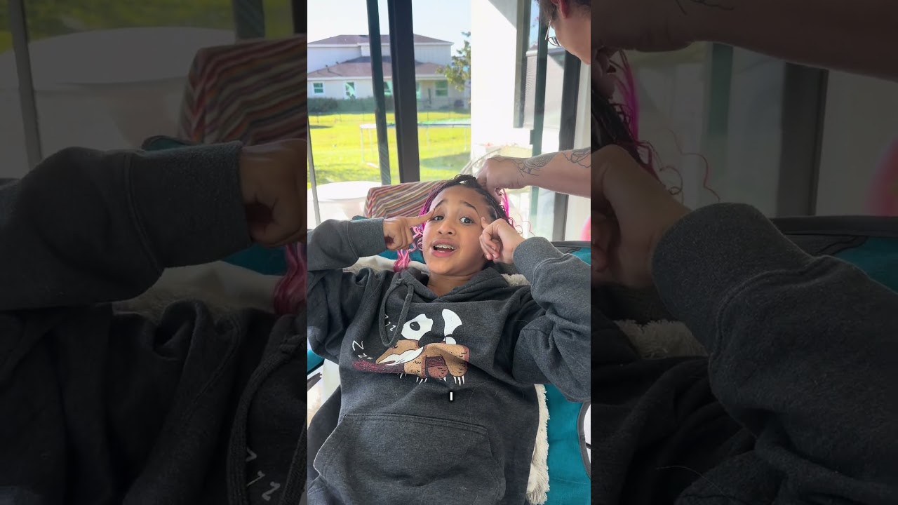 GIRL gets BRAIDS for the FIRST TIME! INSANE REVEAL at the end😍 