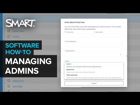 Managing administrators in the SMART Admin Portal (2020)