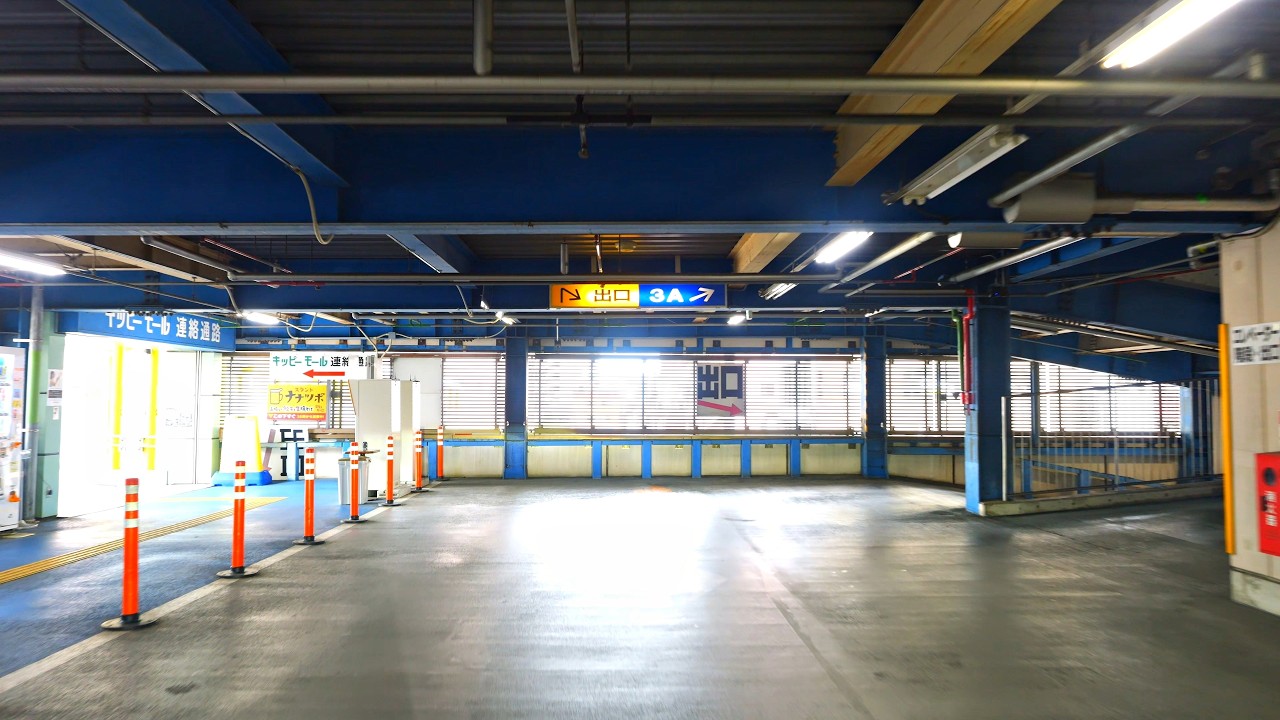 三田駅前 第1駐車場：出口 [ 三田市 4K/60fps 車載動画 2025 立体駐車場] ナンバープレート読み取り方式