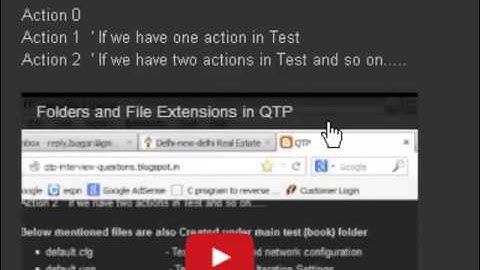 File extentions in QTP