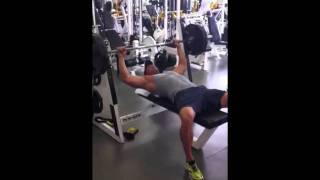Jason Youngblood Bench press 225lbs for 35 reps weighing 190lbs
