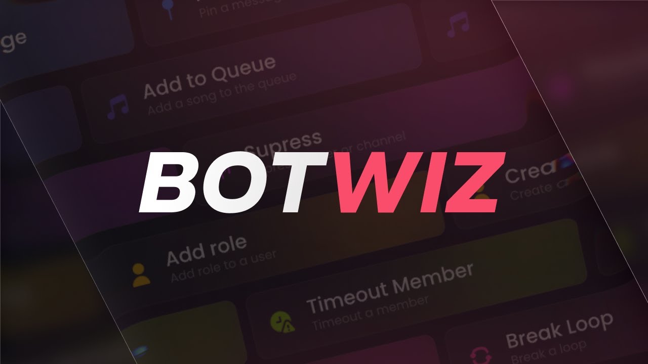 BotWiz: No-Code Discord Bots - YouTube
