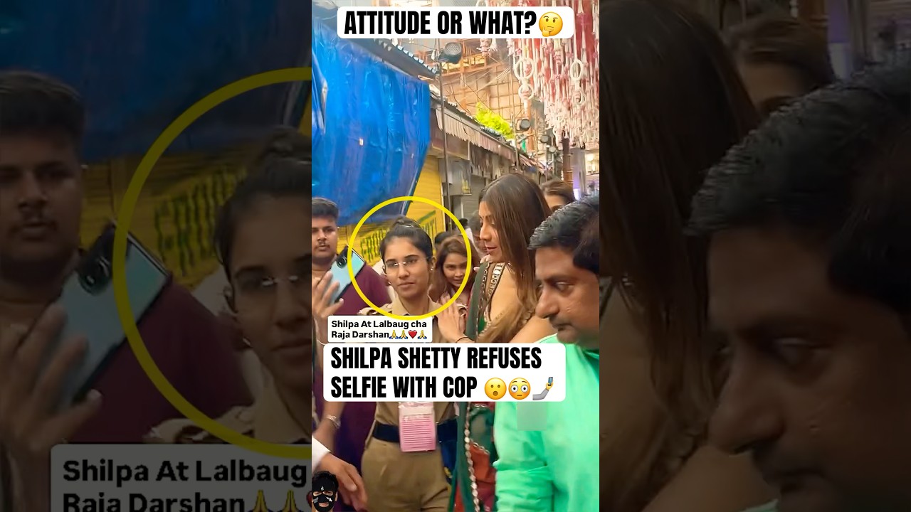 Shilpa Shetty at Lalbaugcha raja for ganpati darshan 😮