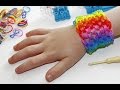 TUTO : bracelet élastique Ecailles de dragon arc en ciel - manchette Rainbow Loom (en Français)