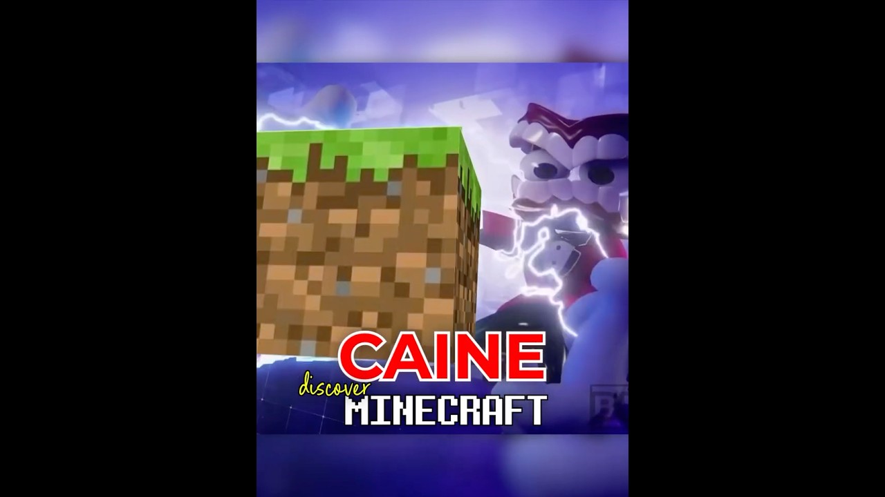 Caine DISCOVERED Minecraft in Digital Circus #amazingdigitalcircus #pomni #caine #fnaf