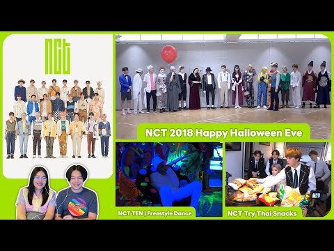 REACTION | NCT - NCT 2018 Happy Halloween Eve, NCT Cover, NCT Try Thai Snacks #ชวนเธอมารีแอค