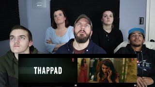 THAPPAD TRAILER REACTION! | Taapsee Pannu | Anubhav Sinha | Bhushan Kumar