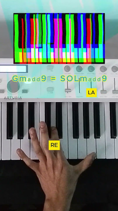 Como tocar acorde de Sol m add 9 en el teclado -clases de piano #