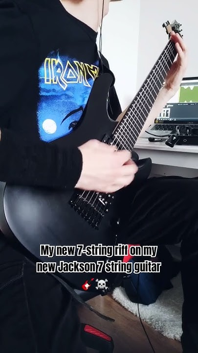 My new 7-string riff on my new Jackson 7 string guitar 🎸☠️ #deathmetal ...