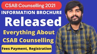 CSAB Counselling 2021 INFORMATION BROCHURE Released | CSAB Spot Round Counselling 2021