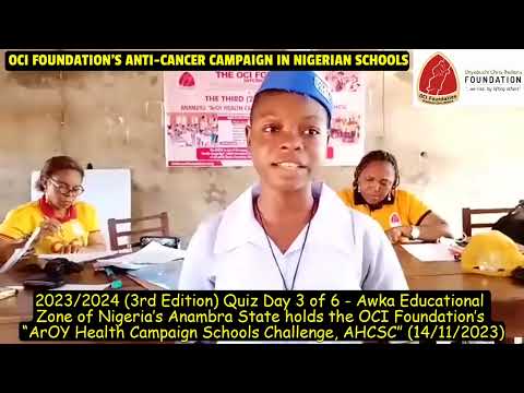 Clip 2023 Quiz Day 3 of 6 (Awka Zone, Anambra State): OCI Foundation’s ArOY Health Quiz (14/11/23)