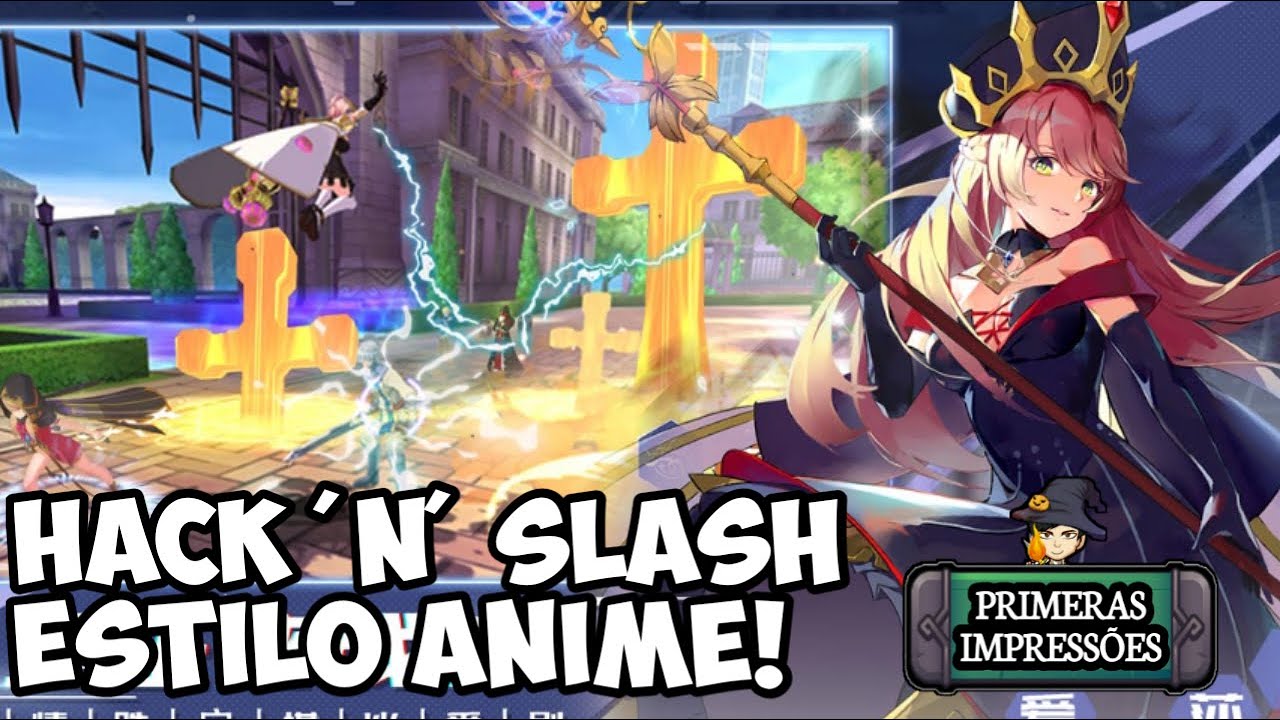 Hack 'n Slash estilo anime Source Contract gráfico de console ótima