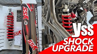 NEW YSS SUSPENSION REAR SHOCK ON THE ROYAL ENFIELD HIMALAYAN screenshot 5