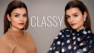 A classy makeup for a classy outfit