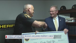 Marion County Sheriff's Department receives unclaimed property check