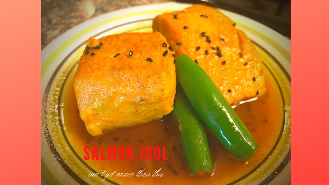 Simple Salmon Jhol������ Cannot Get easier than this. Only few Ingredients and ready in 10 minutes