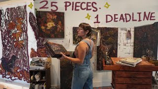 Everything I'm Making for My Dream Solo Gallery Show 🎨 Full-Time Artist Diary