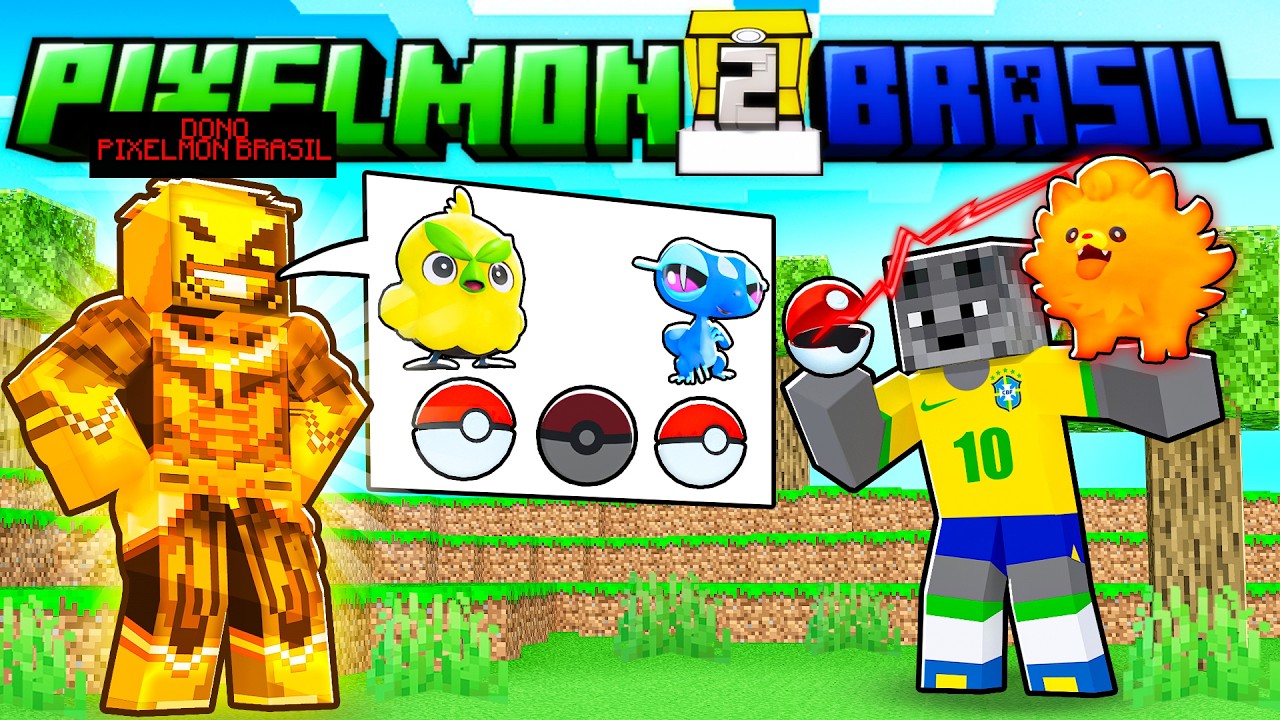 DONO DO PIXELMON BRASIL ME CHAMOU PRO SERVIDOR SECRETO COM A NOVA GERAÇÃO NO MINECRAFT