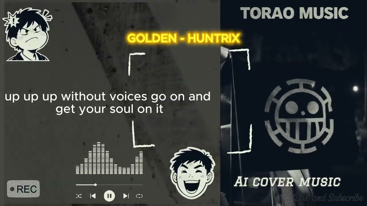 GOLDEN - HUNTRIX (ROCK COVER) #musicai#music #cover #musicrock #coverlagu #ai #song