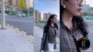 A woman with an amputated leg walks on one leg and crutches. #amputee