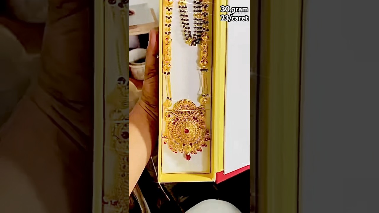 👌Royal Gold Mangalsutra Design 2025 | Heavy Bridal Gold Jewellery with Ruby Stones”