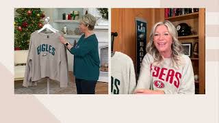NFL Womens Ultra Soft Luxe Pullover Crewneck on QVC @QVC