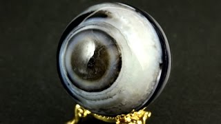 チベットメノウ (天眼石) 丸玉 40ミリ / Eye Agate Sphere