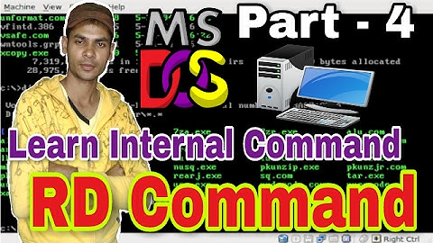 DOS-4 :- Learn Internal Commands - RD COMMAND [ REMOVE DIRECTORY ]