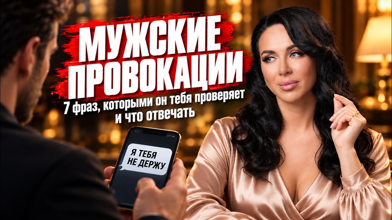 МУЖСКИЕ ПРОВОКАЦИИ | 7 фраз, которыми он тебя проверяет… — Transcript