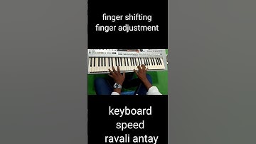 Finger shifting adjustment keyboard