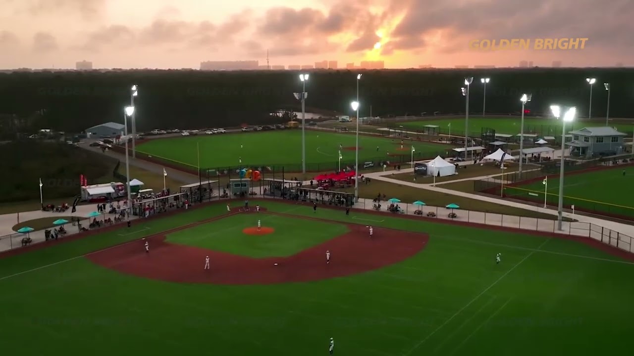 ⚾ GoldenBright – Focused Lighting for Baseball Practice Fields