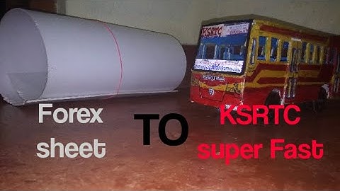 #ksrtcminiatures..  KSRTC Super Fast step by step making video