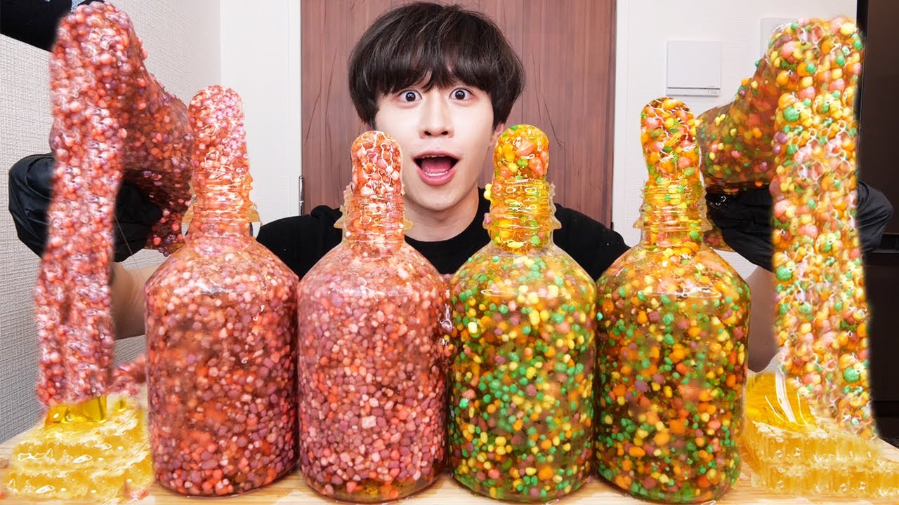 Make and eat rainbow honey jelly, which is popular overseas - YouTube