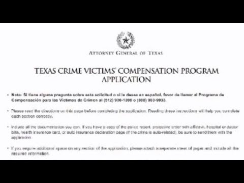 Texas Crime Victims' Compensation Program