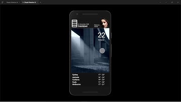 Simple Weather App UI Using Figma