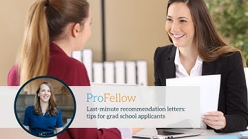 Last-minute recommendation letters: tips for grad school applicants