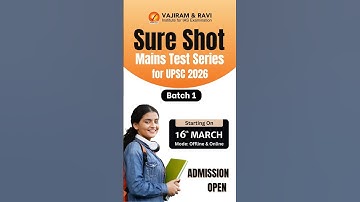 Sure Shot Mains Test Series 2026  | Vajiram and Ravi #upsc #upscmains