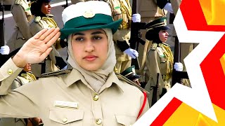 UAE WOMEN'S TROOPS (United Arab Emirates) ★ Military parade at the Police Academy #militariparade