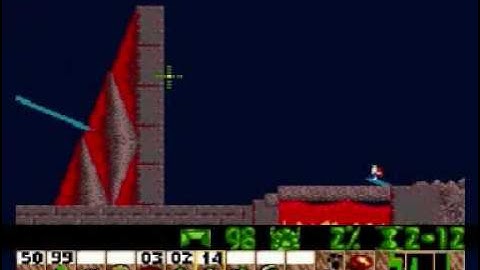 Lemmings Genesis/Mega Drive Walkthrough: Taxing Level 16