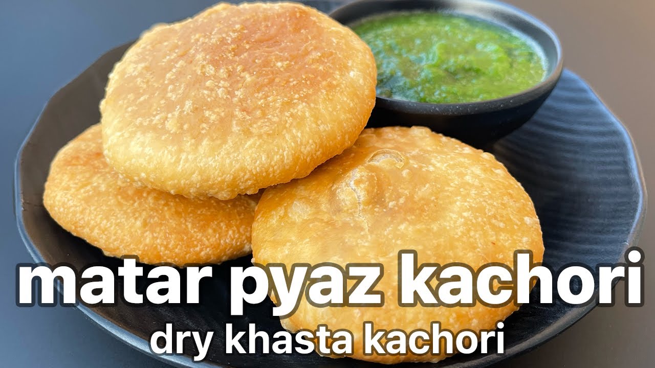 मटर की कचौड़ी | matar pyaz kachori | khasta kachori | matar kachori recipe | green peas recipe | Foodingale