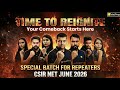 Reignite Batch Launch 🔥 | Special Batch for Repeaters | CSIR NET June 2026 | VedPrep Chem Academy