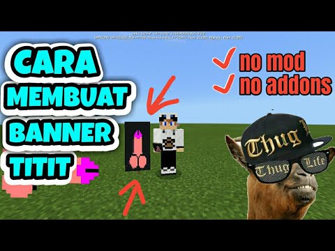  CARA MEMBUAT BANNER TITIT DI MINECRAFT PE TERBARU NO MOD 