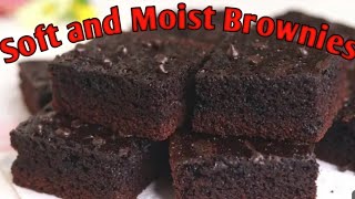 Soft and Moist Brownies Recipe.. chocolate Brownie Recipe By AWR Tasty food.